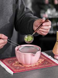 ชุดอุปกรณ์ชงชาเขียวมัทฉะสีชมพูทันสมัย พร้อมชามชาเขียวมัทฉะเซรามิกคุณภาพดีจาก Geling บรรจุภัณฑ์สำหรับเป็นของขวัญ - Product Image 4