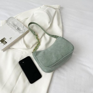 Bolso de Lona de Poliéster Artístico Estilo Coreano con Cierre de Cremallera, Correa Única, Color Sólido, Mini Bolso Cruzado para Mujer - Product Image 4
