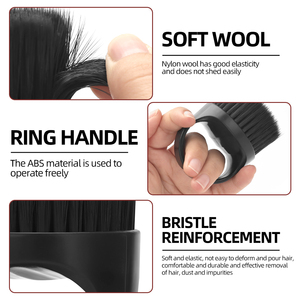 แปรงโกนหนวดเคราสำหรับผู้ชายแปรงโกนหนวดแบบพกพาแปรงแต่งขนน้ำมันสไตล์เรโทรพร้อม<span class=keywords><strong>แหวน</strong></span>ดีไซน์ให้จับง่าย - Product Image 5