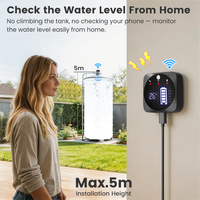 Capteur de niveau d'eau intelligent TUYA WiFi RF433, moniteur de réservoir, mesureur de niveau de liquide, alarme de réservoir d'eau 5m, contrôle à distance par application