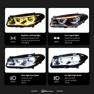 AKD 자동차 스타일링 헤드 램프 BMW F10 헤드라이트 2010-2016 520i 525i 530i F11 <span class=keywords><strong>LED</strong></span> 헤드라이트 프로젝터 DRL 자동차 액세서리 - Product Image 3