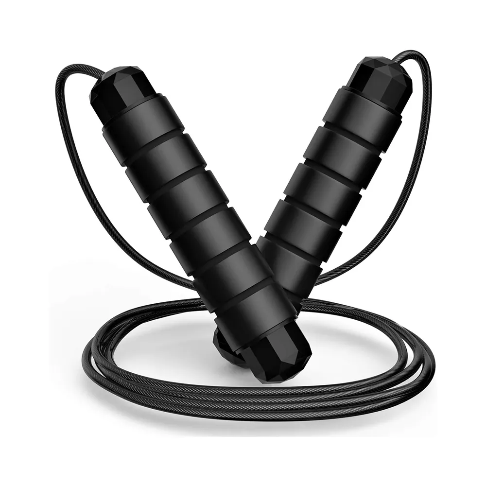 Zakerda wholesale professional adjustable steel wire fitness weight speed skipping jump rope