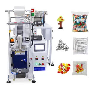 2 Vibrator bowls nut bolt screw counting packaging machine automatic hardware screws nut packaging machine with weighing