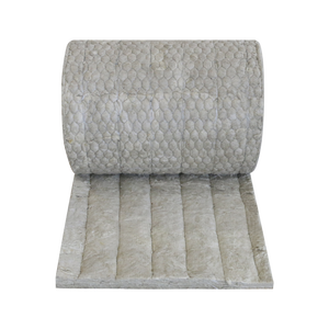 Vente directe d'usine, couverture d'<span class=keywords><strong>isolation</strong></span> en laine de roche 80 kg/m3 50 mm, laine minérale ignifuge industrielle, rouleaux avec treillis métallique - Product Image 2