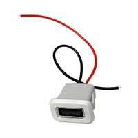Großhandel 2-Pin USB 2.0 Kupferkontakt 10cm Kabel PC-Gehäuse Stromanschluss Ladeanschluss Dateninterface-Kabelverbinder