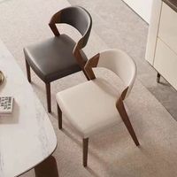 Chaises de salle à manger en bois massif de noyer noir d'Amérique du Nord, écologiques, durables, design luxueux, meubles de maison de créateur L106