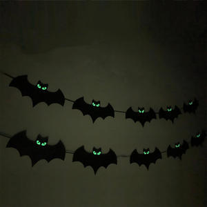 Décoration d'Halloween-Bannière de chauve-souris à œil lumineux pour décoration de bannière de chauve-souris d'Halloween - Product Image 4