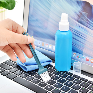 Screen Cleaner <b>Set</b> Microfiber Cloth <b>Spray</b> Bottle Cleaning Brush For Mobile Phone Laptop Monitor - Product Image 2