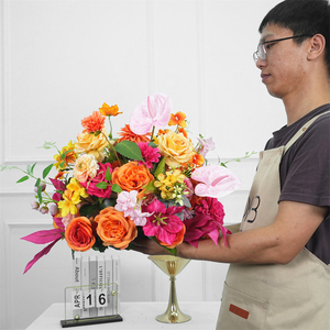 Hot Sale Realistic <b>Artificial</b> Silk <b>Flower</b> Ball for Wedding & Back to School Hotel Decoration Customizable Size & Color - Product Image 3