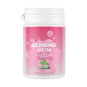 Gommes amincissantes OEM/ODM à marque privée pour la perte de poids, le contrôle de l'appétit et le stimulation du métabolisme, saveur menthe revitalisante, lot de <span class=keywords><strong>60</strong></span> pièces - Product Image 2
