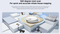 Untuk Xiaomi Robot vakum S40C produk baru 5000Pa Super kuat MI Home aplikasi pintar mendukung Alexa atau Google Assistant Cleaner vakum