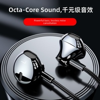 Écouteurs intra-auriculaires ABS/TPE 3,5 mm à huit cœurs de haute qualité, son parfait pour le jeu PUBG, positionnement sonore, karaoké, basses profondes, 1,2 m