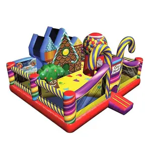 Candy Theme Jumping Castles Bounce House Children's Inflatable Bouncer Castle Playground
