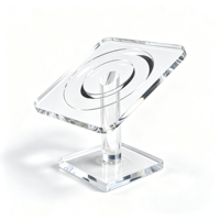 Présentoir carré incliné en acrylique transparent avec rainure en U pour bracelets, perles et bijoux – Organisateur de vitrine