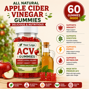 ผลิตภัณฑ์ PIOUS LABORATORIES แอปเปิ้ลไซเดอร์ไวนิเกอร์ ACV กัมมี่แบบเคี้ยวได้ รสผลไม้ บำรุงสุขภาพ รูปแบบการบริโภคที่สะดวก  ปรับแต่งได้ - Product Image 2
