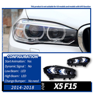 <span class=keywords><strong>Feux</strong></span> <span class=keywords><strong>de</strong></span> voiture modifiés pour BMW X5 F15 2014-2018, ensemble <span class=keywords><strong>de</strong></span> phares à <span class=keywords><strong>LED</strong></span> style G05, clignotants séquentiels en forme <span class=keywords><strong>de</strong></span> flèche, phare avant - Product Image 1