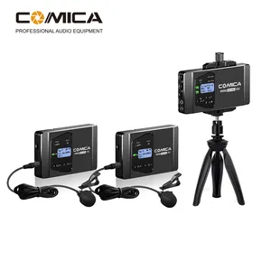 Comica CVM-WS60 COMBO Micro sans fil UHF 1-Déclenchement-2 Flexible Mini Professionnel Revers Micro pour Smartphone Caméra