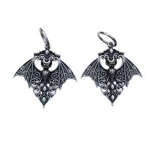 Viking Vintage Gothic Bat Pendant <b>Earrings</b> for Men and Women Gothic Jewelry Hollowed-out Vampire Bat Pendant Hoop <b>Earrings</b> - Product Image 6