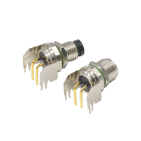 PCB 2 broches connecteur étanche Signal coudé prise mâle et femelle connecteur M8 étanche