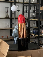 Offre Spéciale narguilé conception Unique rouge à lèvres narguilé ensemble en alliage d'aluminium Shisha complet grand narguilé de luxe en gros