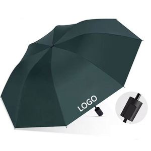 Parapluie compact manuel coupe-vent pliable en 3 sections, personnalisé avec logo, idéal pour la vente en gros à prix abordable - Product Image 2