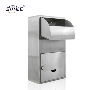 <span class=keywords><strong>SMILE</strong></span> Paquete de entrega de paquetes grandes Caja de entrega de correo a domicilio Caja de entrega de metal segura Caja de paquetes con bloqueo al aire libre - Product Image 2