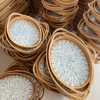 Wilgenhouten Scandinavische creatieve kleurrijke schaal voor fruit, decoratieve ornamenten, sieraden, thee-opbergbak, hangende opbergmand