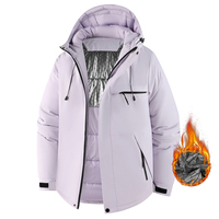 Veste matelassée d'hiver pour homme et femme, manteau chaud et épais à capuche pour la randonnée en plein air, le camping, l'alpinisme, les sports de neige, olive