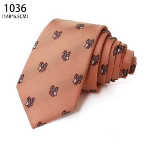 <span class=keywords><strong>Cravate</strong></span> fantaisie d'Actory <span class=keywords><strong>Cravate</strong></span> <span class=keywords><strong>jeune</strong></span> <span class=keywords><strong>homme</strong></span> Lovely Cartoon Owl Polyester Printed Jacquard Floral Animal Gifts Neckti Factory - Product Image 4