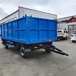 JT Brand Three-Axle Full Trailer 4 Axles Lowbed Semi Trailer China 3 Axles Bulk Cargo Semi Trailer