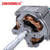 Nuevo Ventilador de Mesa con Motor Asíncrono Monofásico Sunchonglic AC, Caja de Engranajes, 55W, 1270 RPM, 220V, 60Hz, Protección Antigoteo