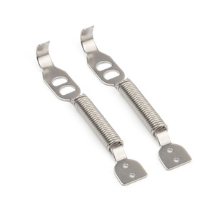 Kit de Bloqueo de Capó de Acero Inoxidable para Carreras, 2 Ganchos de Resorte con Pasadores - Product Image 2
