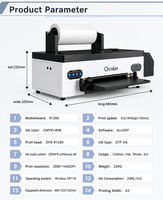 Machine d'impression de t-shirts 330 mm pour faible MOQ, idéale pour les petites entreprises DIY, avec tête Epson R1390 et préchauffage intégré, complète