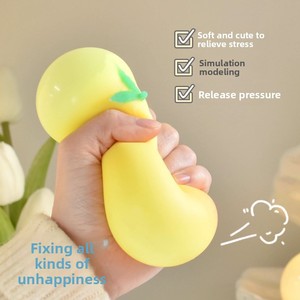 Juguete Antiestrés Creativo con Forma de Durazno, Bola de Ventilación con Forma de Durazno, Juguete de Descompresión de Rebote Lento, Gadget para Aliviar el Estrés - Product Image 2