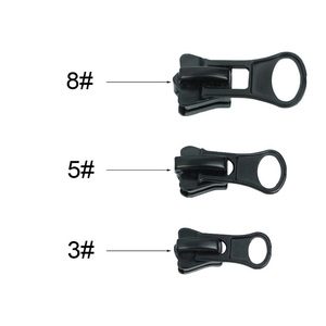 Cierres de cremallera con cabeza de mariposa para ropa, deslizadores y tiradores de cremallera, venta al por mayor para fabricantes - Product Image 1