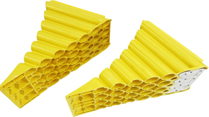 Cale de roue en plastique léger en nid d'abeille anti-dérapant Base Triangle HDPE caoutchouc voiture tout-terrain bouchon de voiture - Product Image 2