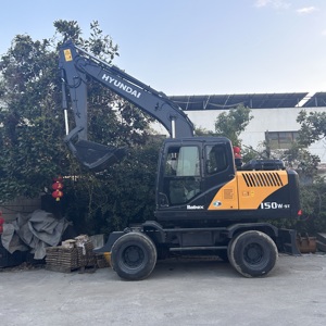 Excavatrice sur pneus Hyundai 150W-9T d'occasion de haute qualité de bonnes performances Prix bas Hyundai 210W-9 150W-9 60W-9 80W-9 55W-9 - Product Image 4