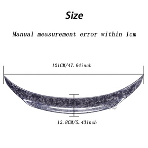 For W117 C117 PSM Style Carbon Fiber Rear Spoiler Trunk Wing 2013-2019 Forged Carbon Fiber - Product Image 3