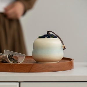 Light Luxury Small <strong>Tea</strong> Storage <strong>Canister</strong> Ceramic Exquisite <strong>Tea</strong> Awakening Jar Customizable for Simple Modern Style Coffee <strong>Tea</strong> <strong>Sets</strong> - Product Image 5