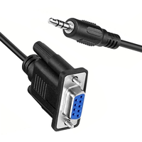Cable Serial DB9 Hembra a TRS 3.5mm Macho, Blindado e Impermeable, de Primera Calidad, para Computadora e Impresora