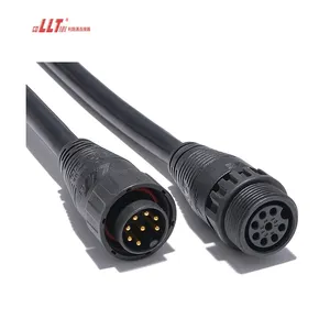 Ip67 IP65 Connector Cable 8pin Waterproof Electrical Waterproof Power Connector M25 Watertight Connector