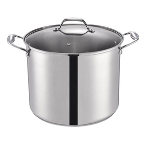 Pentole per zuppa in acciaio inossidabile con pentola alta con manico in filo 5L 7L 9L 11L 13L 15L - Product Image 2