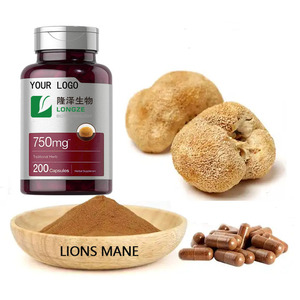 100% Shiitake champignon complément nutritionnel en vrac pur extrait de mycélium poudre alimentaire emballé sous vide bouteille tambour verre conteneur - Product Image 1