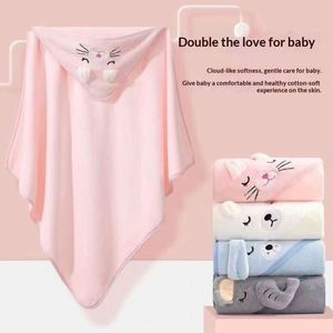 Serviettes absorbantes écologiques à motif d'animaux de dessin animé, serviettes de bain à capuche en polaire corail pour enfants, bébés, pour la salle de bain - Product Image 3