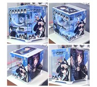 Blue Archive Kuromi Serika Customizable Mid-Tower Gaming PC Case MATX Micro Desk with Tempered Glass and desktop computer case