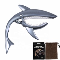 Capo de Guitare Shark Direct Usine : Design Tendance pour Guitare Acoustique et Électrique, Pince de Mise à Tension pour Ukulélé, Basse, Violon, Banjo