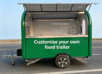 Food Truck Mobile Populaire avec Salle de Bain, Pizza, Tacos, Hot-Dogs, Glaces, Châssis en Aluminium Résistant à la Rouille
