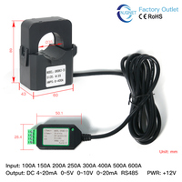 Capteur de courant Hall Rs485, pince CT, transformateur de courant Modbus, transducteur de courant numérique, transmetteur de type ouvert AC, prix d'usine