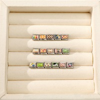 Bracelet à breloques modulaire italien peint, motif maison fleurie, à assembler soi-même, en acier inoxydable, cadeau tendance, accessoires de bijoux créatifs, mode