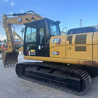 Excavadora de cadenas CAT 320GX usada con ciclo de trabajo rápido, control electrohidráulico, pala de 20 toneladas para África